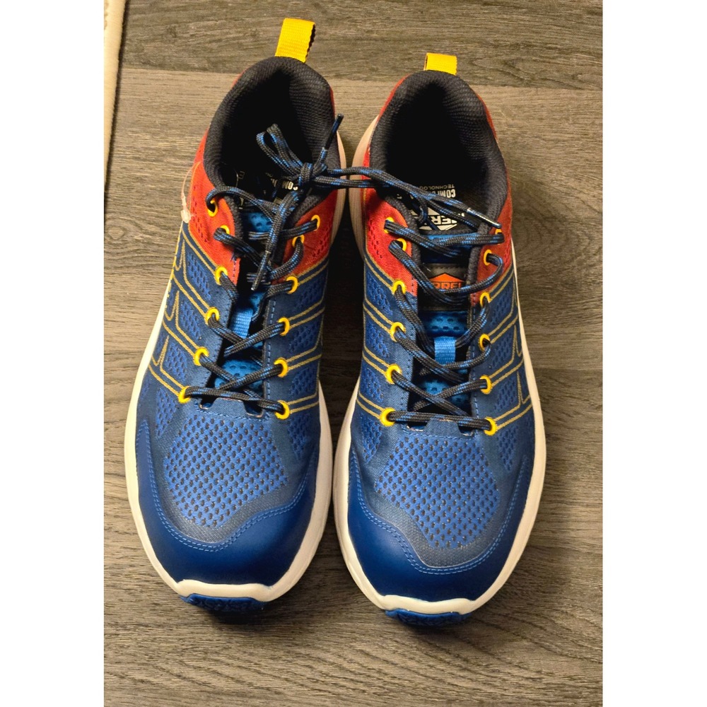 Merrell Moab Flight CF Safety Work Shoe, Blue/Lava, 7.5 (No Box)